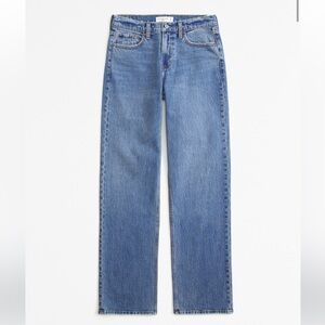 Abercrombie low rise baggy jeans